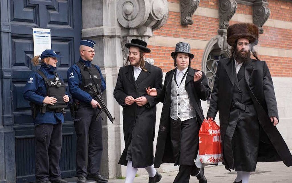 Jews in Belgium requiring state protection from antisemites and terrorists (file).